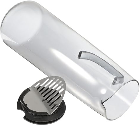 TOBBOMEY Jarra de Vidrio para Agua con Tapa Diseño Ergonómico y Capacidad Grande para Bebidas Frías y Calientes Cocina y Salón y Fácil de Usar