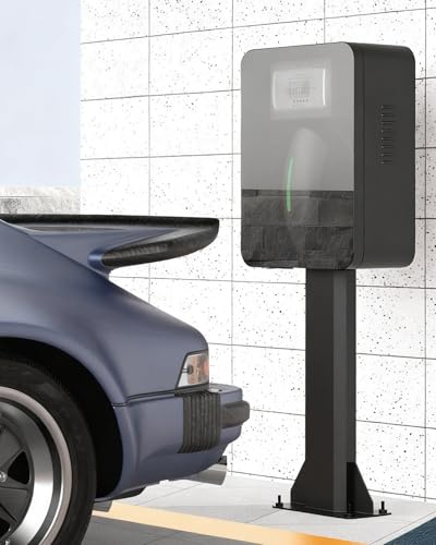 Elitix Outdoor Ev Charger Enclosure Waterproof with Lock, Tesla Charger Holder Charging Cable Organizer for Vehicle, Charging Station Box for Garage Factory(H-80cm/31.5in)