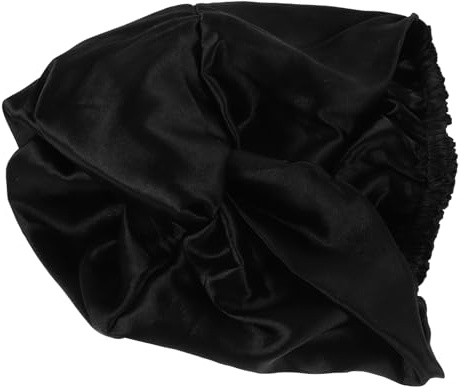 PENIKOKO Elastic Cross Satin Bonnet for Sleeping Soft Double Layer Hair Cap for Women Curly Hair Night Sleep Hat Shower Beauty Cap Fit Breathable