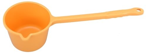 jojofuny Louche à Eau en Plastique Jaune Clair à Long Manche Pelle à Eau Ménagère Polyvalente Cuisine et Salle de Bain Accessoires Douches Pratique pour Usage Domestique
