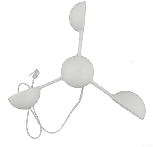 WH-SP-WS01 - Paleta de viento para medidor meteorológico, accesorio de anemómetro de plástico con medición precisa de la dirección del viento, para uso en exteriores en meteorología, agricultura