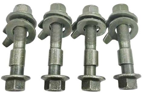 Kit Campanatura Bullone Camma | Bullone Camma Da 12 Mm - Regolazione Bulloni Campanatura - Set Di 4 Pezzi Di Viti Eccentriche Per Allineamento Ruote Di Pneumatici Per Auto, Bulloni Di Regolazi