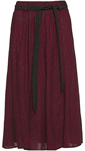 Kentex Online Womens Long Maxi Skirts in Cool Light Weight Viscose Prints Sizes 10 to 24 (22, Black with red Flowers)