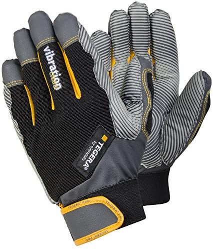 Ejendals Tegera 9180 Gants anti-vibration Taille 7 Noir/Gris/Jaune