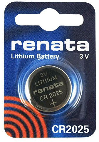 Renata 2 x CR2025 Lithium Coin Cells Batteries 3v Blister Packed Wrist Watch battery - Swiss Made - Button Cell Long Life Batteries (CR2025)
