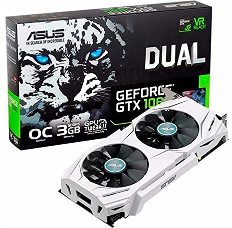 ASUS Geforce GTX 1060 3GB DUAL OC GeForce GTX1060 Internal Graphic Card 3072 MB