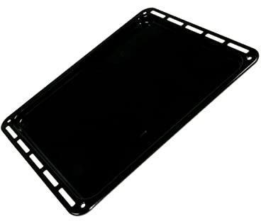 Bauknecht Whirlpool - Teglia da forno, 20 x 450 x 375 mm, colore: nero, lavabile in lavastoviglie