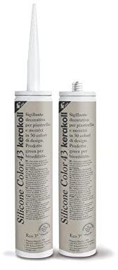 KERAKOLL SILICONE COLOR - 43 Cartuccia da 310 ml di sigillante decorativo per piastrelle e mosaici
