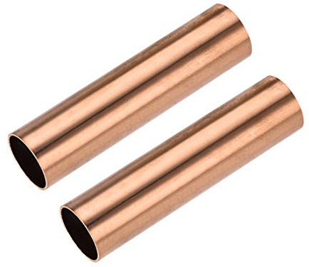 sourcing map 2 Stück 100mm Länge Kupferrohr 25mm Außendurchmesser, Nahtlose Gerades Rohr 1mm Wandstärke, Kupfer Rundrohr für Industrie Bauwesen Garten Haushalt Bastelarbeiten Dekoration