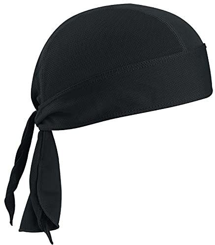 VIAUMBR Bandana Sport Uomo Donna Leggera Traspirante Sottocasco Turbante sotto Casco Pirata Cucina Escursioni Trekking Bici Moto Barca Asciuga Velocemente Nero