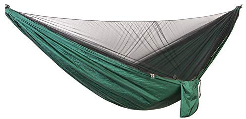 LIANYG Hängematte Hängemattenzelt Automatisches hängendes Bett Outdoor Single und Doppel-Fallschirm Hängendes Bett mit Netzen 661 (Color : Molv)