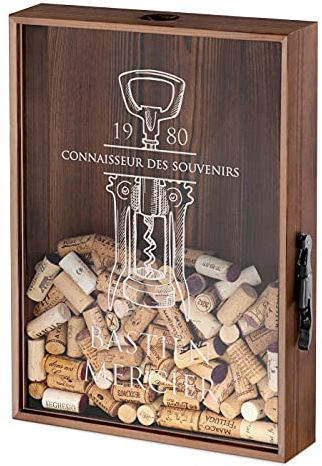Maverton Boîte aux Bouchons pour Homme, Coffret Personnalisé | Collectionneurs de Capsules, Ouvre-bière inclus, Cadeau Homme, Cadeau Anniversaire Homme, Cadeau Personnalisé, tire-bouchon