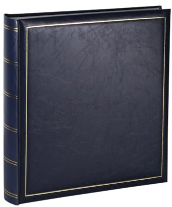KM FOTO Classic Fotoalbum 30x30 cm 100 weiße Seiten Seiten Jumbo Buchalbum Fotobuch: Farbe: Blau