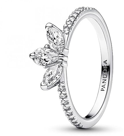 Pandora Timeless Cluster-Ring Herbarium, Sterlingsilber, mit klarem Cubic Zirkonia