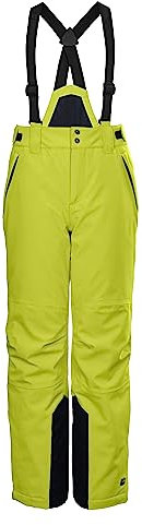killtec Jungen Funktionshose/Skihose mit abzippbarem Latz KSW 79 BYS SKI PNTS, Lime, 140, 37310-000