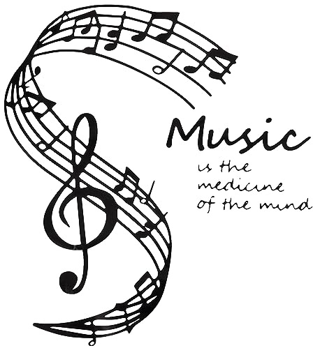 CREATCABIN Music Notes Wall Stickers Wall Decor Vinyl Wall Decal Music Wall Art Black Mural Wallpaper Aesthetic Stickers Decor Peel Stick for Home Studio Classroom School Decorations 12.79x11.41Inch