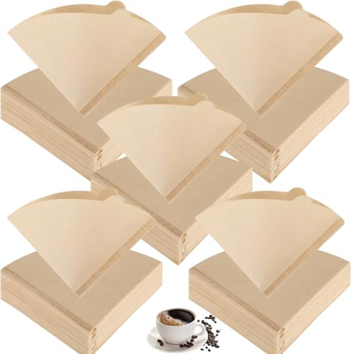 UTIZ Coffee Filter Papers 200Pcs V60 Coffee Filters Unbleached 100% Natural Coffee Filter Papers Size Four/4 Or 1X4 (Pack of 200)