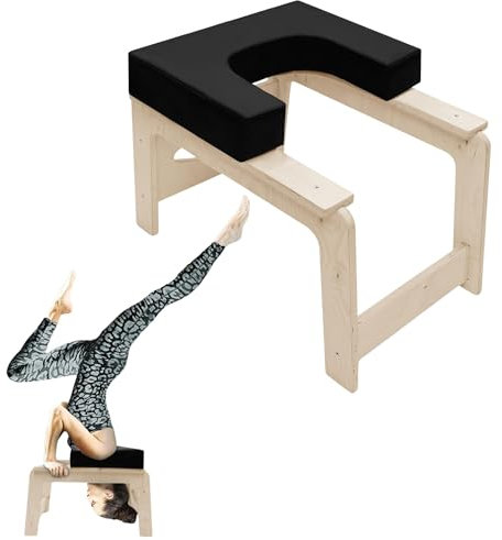 CAWI Premium Yoga-Stuhl und Kopfstandhocker - Made in Europe - Für Fitness, Meditation und Entspannung