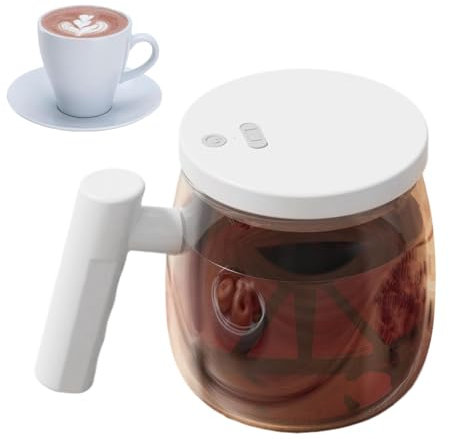Tazza da caffè auto-mescolante a prova di fuoriuscita, tazza da caffè automatica per mescolare, a prova di perdite, tazza da caffè automatica per mescolare, 400 ml, 800 mah USB ricaricabile