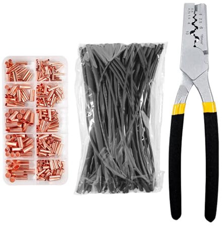 Raccordi per tubi in rame, strumento per crimpare cavi - Kit di strumenti per crimpare tubi di rame,Strumento di crimpatura del tubo di rame di sicurezza per i regolatori di volta