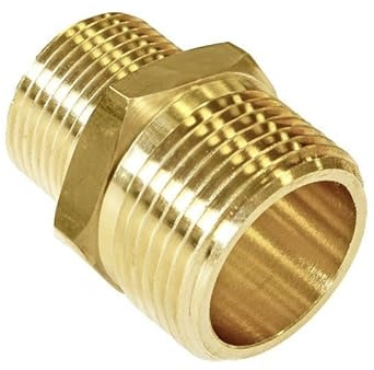 1 x 3/4 Brass Hexagon Reducing Nipple (Known as hex Nipple/Nipple Fittings Also Available in 1/8 inch, 1/4 inch, 3/8 inch, 1/2 inch, 3/4 inch, 1 inch, 1 1/4 inch, 1 1/2 inch and 2 inch BSP)