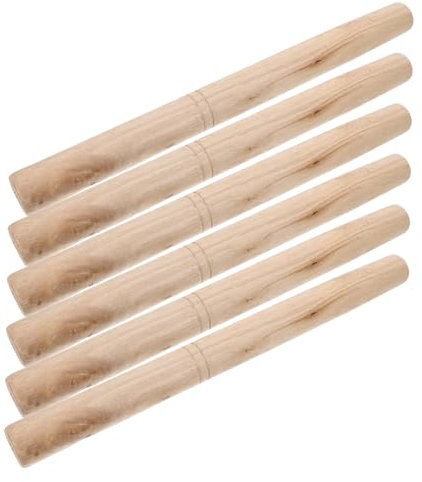 POPETPOP 6pcs Tools Replacement Handle Hardwood Farm Tool Handle Comfortable Grip