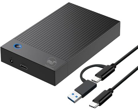 ModusTech External (DESKTOP) Hard Drive 3TB USB 3.0 & Type-C 3.0 - High-Speed Data Storage for PC, Mac, Laptops, and Gaming Consoles - Durable Design, Compatible with Windows, MacOS, Linux (8.0, TB)