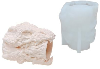 ZwaitL Moule à béton en silicone pour vase de fleurs et plantes grasses - Moule en résine époxy - Moule à argile - Porte-stylo en silicone