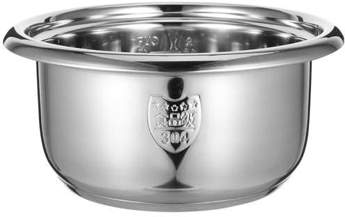 Ciieeo Stainless Steel Rice Cooker Liner Cooking Pot Inner Tank Replacement Nonstick Cooker Liner for Electric