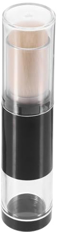 FOMIYES Pennello Trucco Compatto Ricaricabile per Fondotinta e Blush Contenitore Polvere Integrato, Morbido e Confortevole in Nylon per Viaggi Ovunque