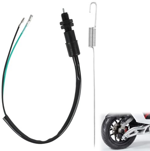Interruttore Universale per Luci di Stop Posteriori di Moto Kit di Molla, Interruttore luce freno moto, Adatto per Auto, Scooter, Kart e Auto da Corsa, Facile Installazione