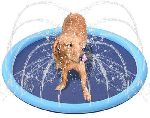 Baby Pool Sprinkler, Sprinklermatte | Anti-Schlupf-Hundepool,Verdickter und großes Pad für Rasen im Hinterhof, Sommerspielzeug, Outdoor -Spiel für Kinder und Haustiere