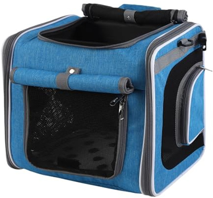 Zunishaone Fahrradkorb für Hunde | Hunde-Fahrradträger – Rucksack mit Belüftung, verstellbarer Transport für Spaziergänge und Reisen