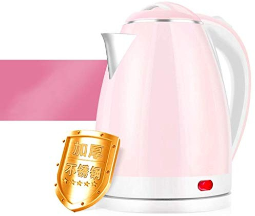 Wmmner Bouilloire Électrique Portable Bimetallictat Mute 2.0L Bouilloire Électrique de Qualité Inoxydable Sbouilloire Électrique Teel 1500W Rapide/Noir/Violet/Rose