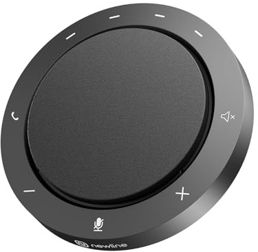 N newline Conference Speaker and Microphone, Dual Al Mics with 360° Voice Pickup & Clear Sound, 10-14H Call Time, Bluetooth & USB-C/A Connection, Speakerphone for 1-6 People, Small Teams & Home Office