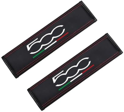 LVGURLV Cuscinetti per Cintura di Sicurezza per 500 500C 2012 500X 500L, Accessori Cintura di Sicurezza Auto Copri Cintura di Sicurezza Auto 2 Pezzi