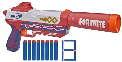 Nerf Fortnite SP-Drift OG Dart-Blaster, 3-Dart Innenmagazin, 8 Nerf Elite Darts, Abnehmbarer Lauf, Geschenke für Kinder ab 8 Jahren