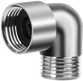 Handheld Shower Arm Angles Adapter 90 Degree Elbow Hose Connection for Wall or Hand Head Elbow