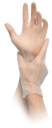 LEINA-WERKE 43013 Erste Hilfe-Handschuhe 100 Vinyl-Handschuhe M 1 Packung