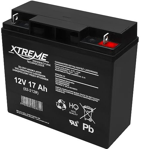 Xtreme 12V 17Ah AGM Gel Battery Deep Cycle Maintenance Free UPS Backup Power Unit