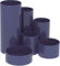 MAUL Stiftehalter MAULtubo Ø15x12,5 cm | Schreibtisch Organizer mit 6 Köchern | Büro Organizer für Stifte, Kugelschreiber, Pinsel und Schere | Stilvoller Stifte Organizer | Blau