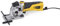 PowerPlus POWX1365MB - Scie circulaire + Base d'onglet 600 W avec 4 Lames incluses Noir/Jaune