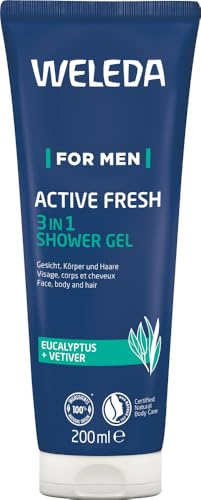 WELEDA For Men Active Fresh 3in1 Shower Gel 6 x 200 ml
