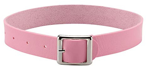JJDreams Retro Choker Schwarz PU Leder Halsband Damen Simple Choker Gothic Choker Schnalle Halsreif