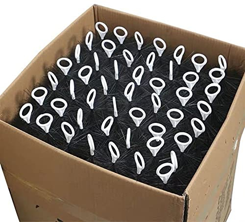 FOOSKOO Filterbürste 50 Stück filterbürsten für teichfilter Dachrinnenbürste sehr weichem Polypropylen für Koiteich (Size : 70cm)