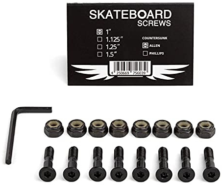 Skateboard Set di viti per longboard da 1 pollice con chiave esagonale interna