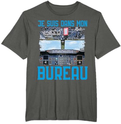Pilote Je Suis Dans Mon Bureau Pilotage Aéroport Aviation T-Shirt