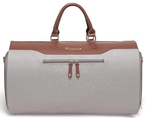 Modoker Handgepäck-Kleidersäcke für Reisen, wandelbarer Kleidersack mit Schultergurt für Männer und Frauen, 2-in-1 zum Aufhängen, Koffer, Anzug, Caramel, Damen Kleidersack MODOKER Laptop Rucksack