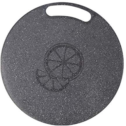 XOOPIT Schneidebrett, Schneidebrett, 1 Stück, 31 x 0,5 cm, Hackblock, Marmorimitat, Kunststoff, rund, für Obst und Gemüse