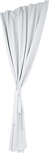 Grand Filippo Tende Da Esterno 300 x 240 cm - Tenda Da Esterno Idrorepellente Con Occhielli - Tende Per Esterni Con Set Di Cavi In Acciaio - Aletta Parasole - 1 Pezzo - Bianco